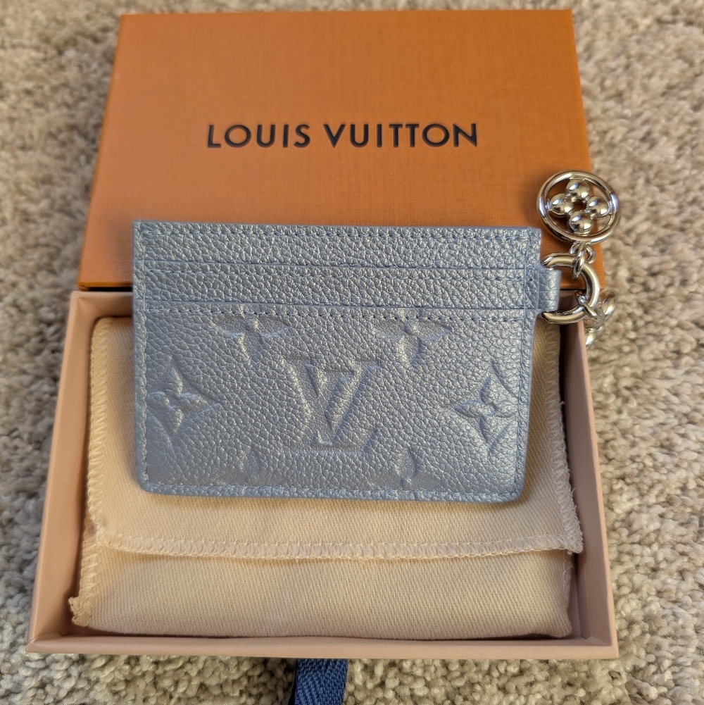Louis Vuitton Blue Frost Charms Card Holder Ski Collection - New With Tags